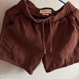 Rust/deep red Abercrombie and Fitch Drawstring Shorts size XS